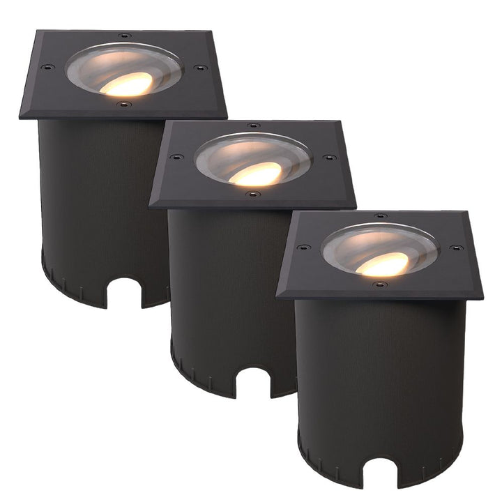 Hoftronic Cody LED Grondspot Kantelbaar IP67 4.4W 345lm 2700K Zwart
