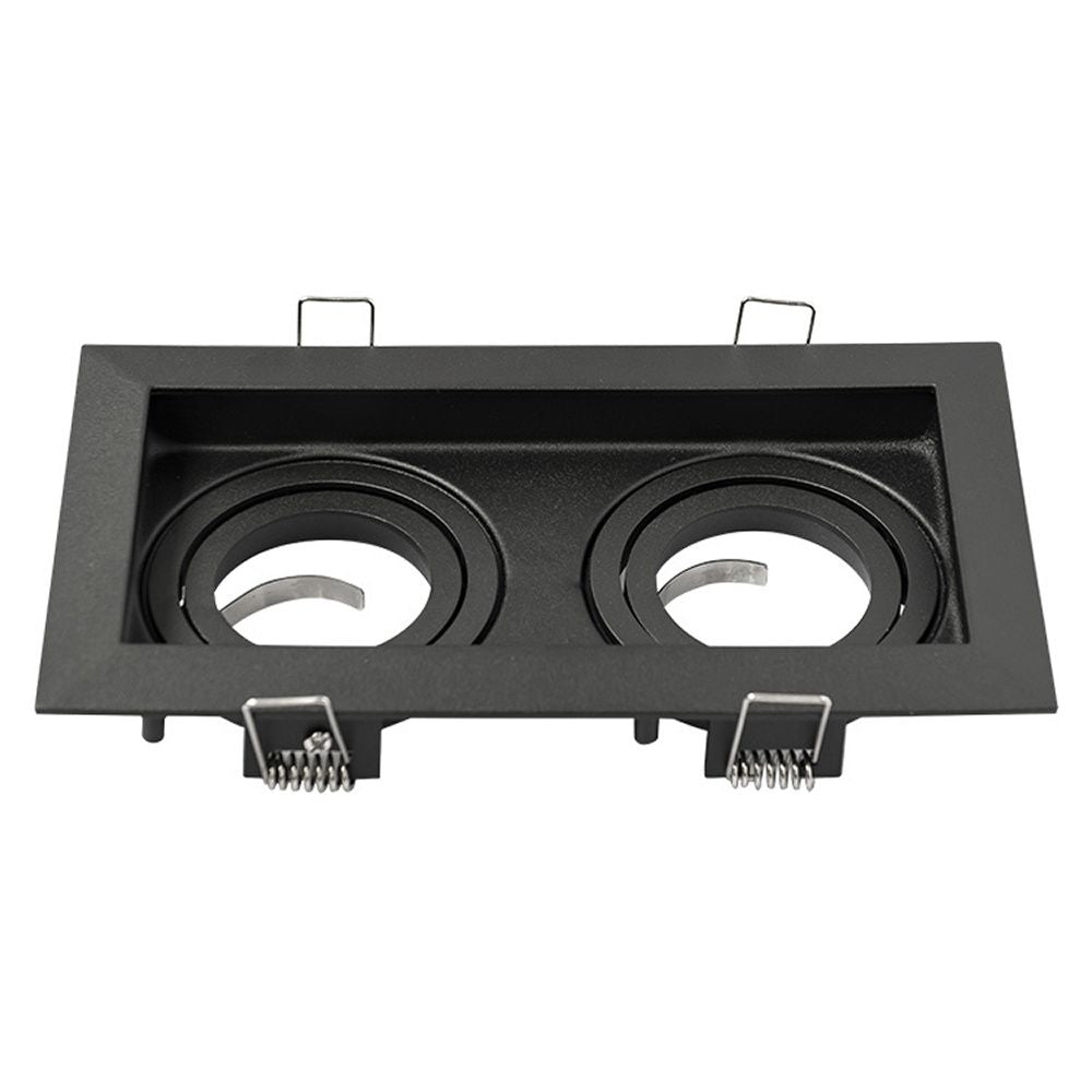 Hoftronic Durham Dubbele LED Inbouwspot Kantelbaar IP20 GU10