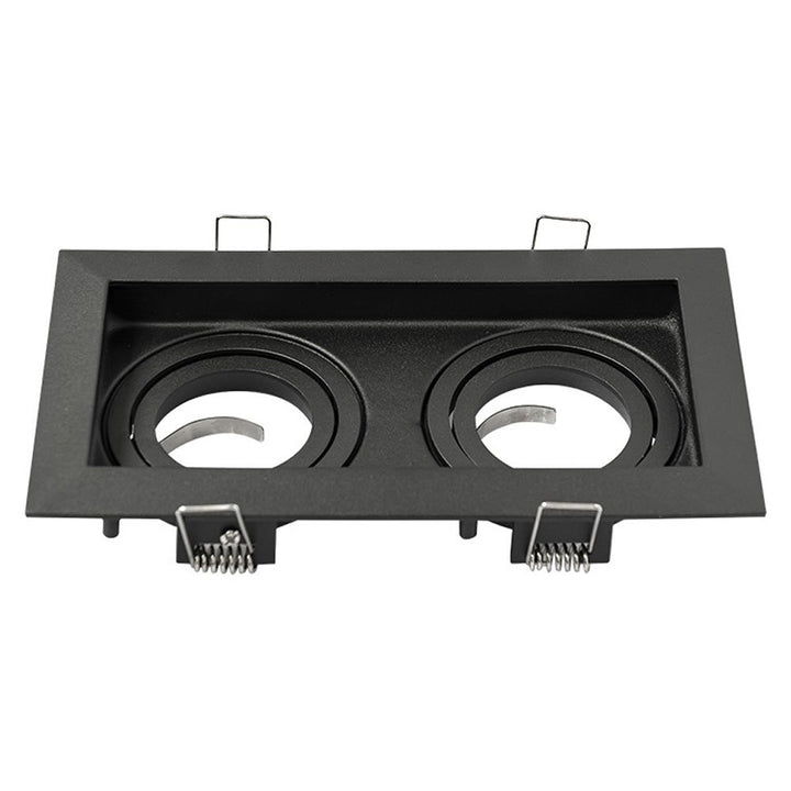 Hoftronic Durham Dubbele LED Inbouwspot Kantelbaar IP20 GU10