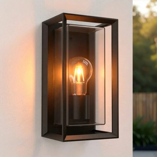Luminize Buitenlamp Open Frame IP44 15W E27 Zwart