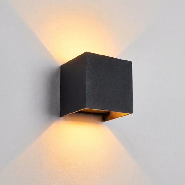 Luminize Wandlamp Kubus Dimbaar IP65 12W 1200lm 2700K
