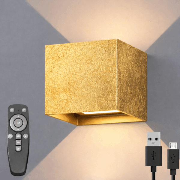 Luminize Wandlamp Kubus Dimbaar Oplaadbaar 3W 330lm 2700K